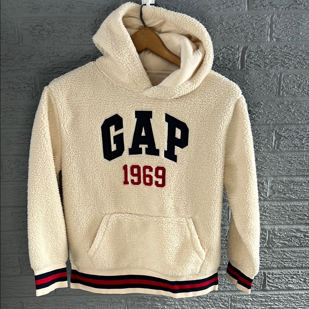 Kids Gap Logo 1969 Sherpa Hoodie